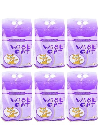 Wise Cat Kokusuz Topaklanan Kalın Taneli Bentonit Kedi Kumu 6x7 lt
