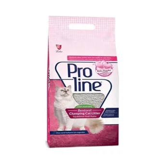 Proline Bebek Pudrası Kokulu Topaklanan İnce Taneli Bentonit Kedi Kumu 2x5 lt