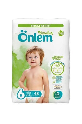 Önlem Botanika 6 Numara Cırtlı Bebek Bezi 48 Adet