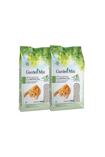 Garden Mix Marsilya Sabunu Kokulu Topaklanan Kalın Taneli Bentonit Kedi Kumu 2x10 lt