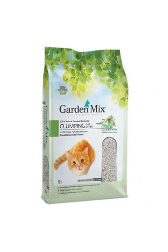 Garden Mix Marsilya Sabunu Kokulu Topaklanan Kalın Taneli Bentonit Kedi Kumu 2x10 lt