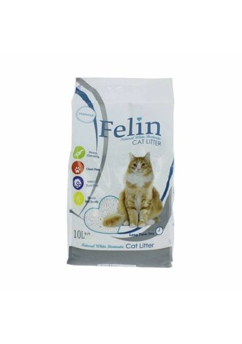 Felin Kokusuz Topaklanan İnce Taneli Bentonit Kedi Kumu 10 lt