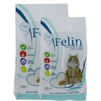 Felin Marsilya Sabunu Kokulu Topaklanan İnce Taneli Bentonit Kedi Kumu 5 lt