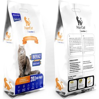 Mar Cat Marsilya Sabunu Kokulu Topaklanan İnce Taneli Bentonit Kedi Kumu 20 lt