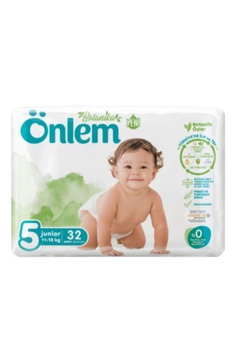 Önlem Botanika 5 Numara Cırtlı Bebek Bezi 32 Adet