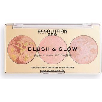 Revolution Pro Peach Glow Işıltılı Toz Allık Paleti