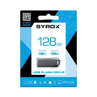 Syrox PR128 USB 2.0 Type A 128 GB Flash Bellek Siyah