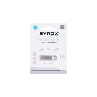 Syrox SYX-UM16 USB 2.0 Type A 16 GB Flash Bellek Metal