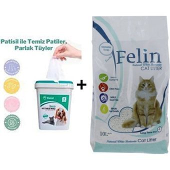 Felin Marsilya Sabunu Kokulu Topaklanan İnce Taneli Bentonit Kedi Kumu 10 lt