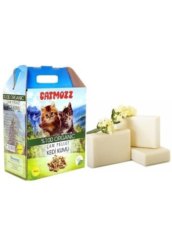Catmozz Sabun Kokulu Topaklanan İnce Taneli Bentonit Kedi Kumu 10 lt