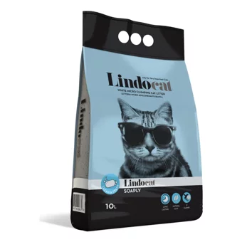 Lindo Cat Marsilya Sabunu Kokulu Topaklanan İnce Taneli Bentonit Kedi Kumu 10 lt