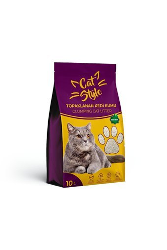 Cat Style Kokusuz Topaklanan İnce Taneli Bentonit Kedi Kumu 10 lt