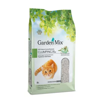 Garden Mix Marsilya Sabunu Kokulu Topaklanan Kalın Taneli Bentonit Kedi Kumu 10 lt