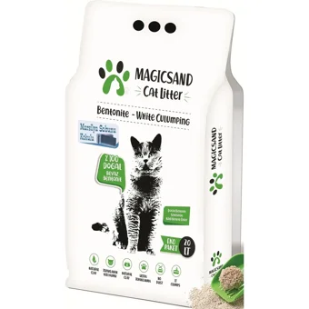 Magicsand Marsilya Sabunu Kokulu Topaklanan İnce Taneli Bentonit Kedi Kumu 20 lt