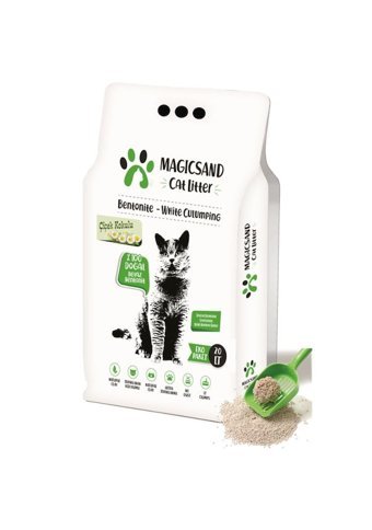 Magicsand Çiçek Kokulu Topaklanan İnce Taneli Bentonit Kedi Kumu 20 lt