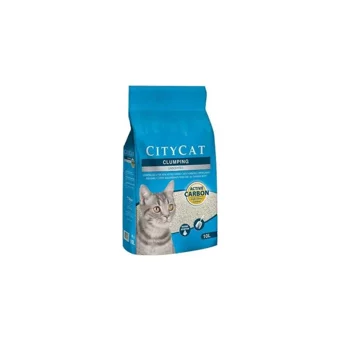 Cat City Kokusuz Topaklanan İnce Taneli Aktif Karbonlu Bentonit Kedi Kumu 10 lt
