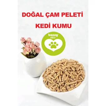 Bonny Nice Doğal Kalın Taneli Çam Pellet Kedi Kumu 20x10 lt