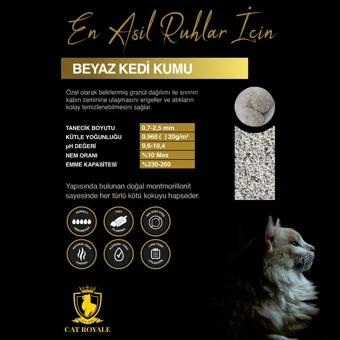 Cat Royale Marsilya Sabunu Kokulu Topaklanan İnce Taneli Bentonit Kedi Kumu 10 lt