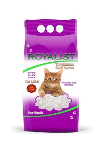 Royalist Kokusuz Topaklanan İnce Taneli Bentonit Kedi Kumu 10 lt