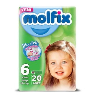 Molfix Extra Large 6 Numara Cırtlı Bebek Bezi 20 Adet