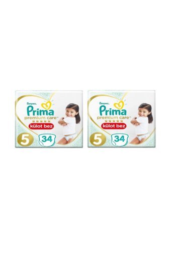 Prima Premium Care 5 Numara Külot Bebek Bezi 2x34 Adet