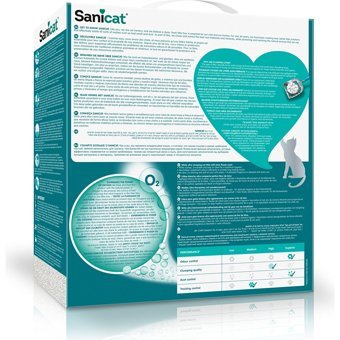 Sanicat Lotus Çiçeği Kokulu Topaklanan Kalın Taneli Bentonit Kedi Kumu 6 lt