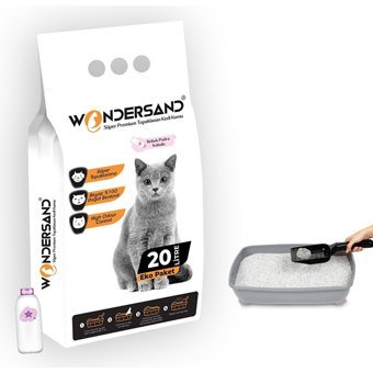 Wondersand Sabun Kokulu Topaklanan İnce Taneli Bentonit Kedi Kumu 20 lt