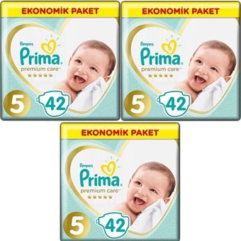 Prima Premium Care 5 Numara Cırtlı Bebek Bezi 3x42 Adet