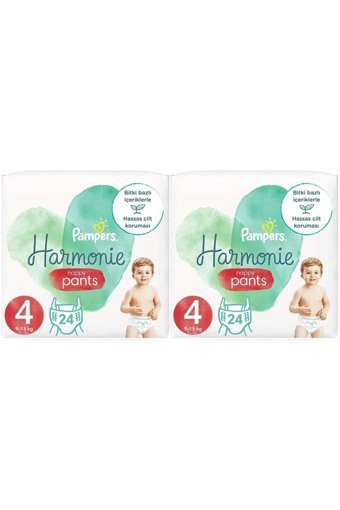 Pampers Harmonie 4 Numara Külot Bebek Bezi 2x24 Adet