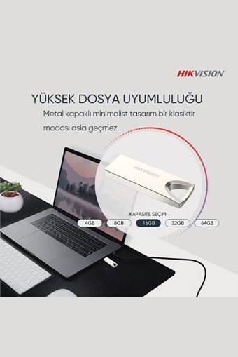 Hikvision Hs-usb-m200 USB 2.0 Type A 32 GB Flash Bellek Siyah