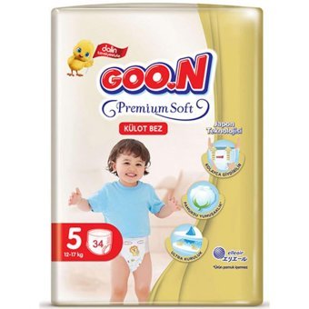 Goon Premium Soft 5 Numara Külot Bebek Bezi 34 Adet