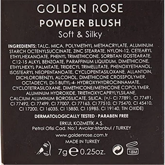 Golden Rose Blush 16 Mat Toz Allık