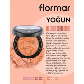 Flormar Blush On 046 Touch Of Apricot Işıltılı Baked Toz Allık