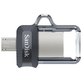SanDisk Ultra Dual Drive SDDD3-032G-G46 Mini Çift Taraflı USB 3.0 Type A-Micro USB 32 GB Flash Bellek Siyah