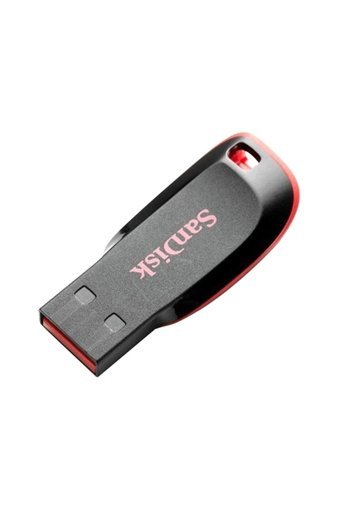 SanDisk Cruzer Blade SDCZ50-128G-B35 Şifreli USB 2.0 Type A 128 GB Flash Bellek Kırmızı
