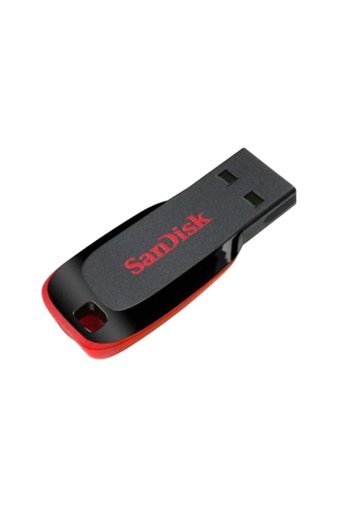 SanDisk Cruzer Blade SDCZ50-128G-B35 Şifreli USB 2.0 Type A 128 GB Flash Bellek Kırmızı