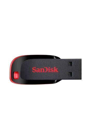 SanDisk Cruzer Blade SDCZ50-128G-B35 Şifreli USB 2.0 Type A 128 GB Flash Bellek Kırmızı