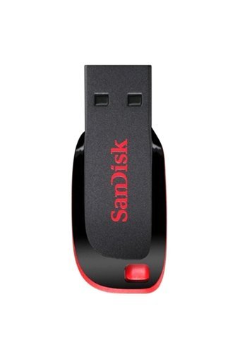 SanDisk Cruzer Blade SDCZ50-128G-B35 Şifreli USB 2.0 Type A 128 GB Flash Bellek Kırmızı