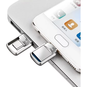 Concord C-OTGT32 Mini Çift Taraflı USB 3.0 Type C-Type A 32 GB Flash Bellek Metal