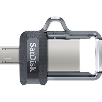 SanDisk Dual Drive SDDD3-016G-G46 Mini Çift Taraflı USB 3.0 Type A-Micro USB 16 GB Flash Bellek Metal