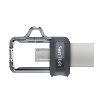 SanDisk Dual Drive SDDD3-016G-G46 Mini Çift Taraflı USB 3.0 Type A-Micro USB 16 GB Flash Bellek Metal