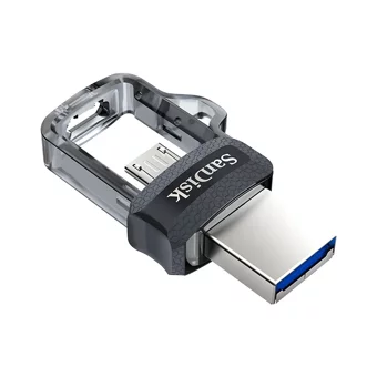 SanDisk Dual Drive SDDD3-016G-G46 Mini Çift Taraflı USB 3.0 Type A-Micro USB 16 GB Flash Bellek Metal