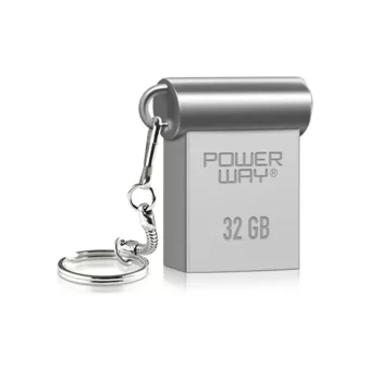 Powerway Mini USB 3.0 Type A 32 GB Flash Bellek Metal