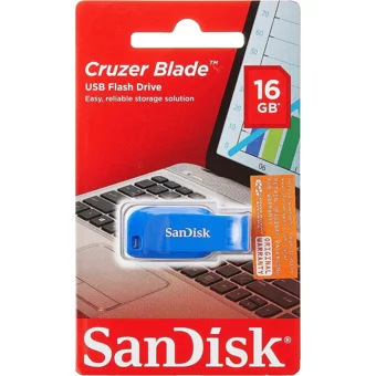 Sandisk Cruzer Blade SDCZ50C USB 2.0 Type A 16 GB Flash Bellek Mavi