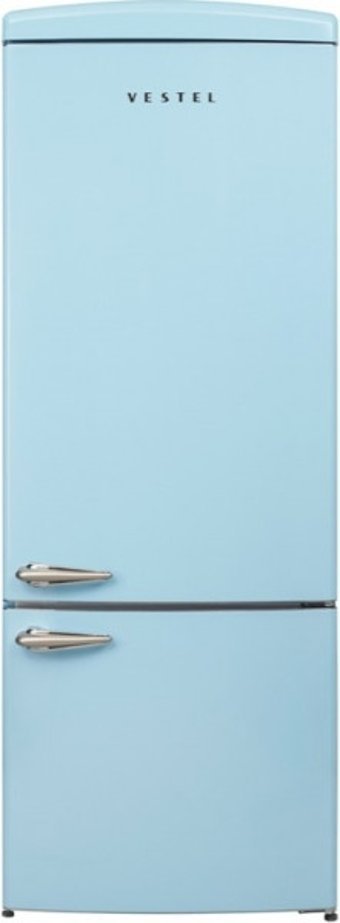 Vestel RETRO NFK52111 Çift Kapılı No Frost E 472 lt Alttan Donduruculu Solo Buzdolabı