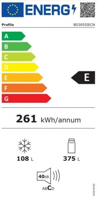 Profilo BD3055IECN Çift Kapılı No Frost E 483 lt Alttan Donduruculu Solo Buzdolabı