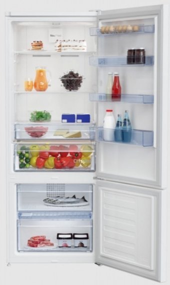 Beko 670427 MB Çift Kapılı No Frost F 440 lt Alttan Donduruculu Solo Buzdolabı