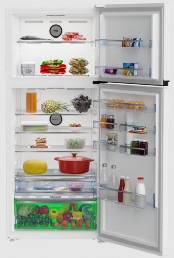 Beko 978557 EB Çift Kapılı No Frost E 557 lt Üstten Donduruculu Solo Buzdolabı