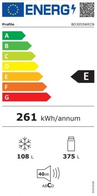 Profilo BD3055WECN Çift Kapılı No Frost E 483 lt Alttan Donduruculu Solo Buzdolabı