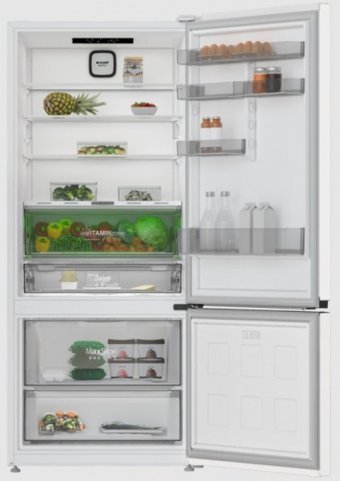Arçelik 278550 IEB Çift Kapılı No Frost E 551 lt Alttan Donduruculu Solo Buzdolabı